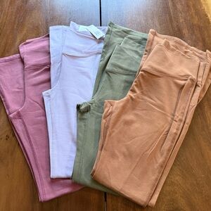 Old Navy Kids Leggings in Pink, Purple, Green, and Tan